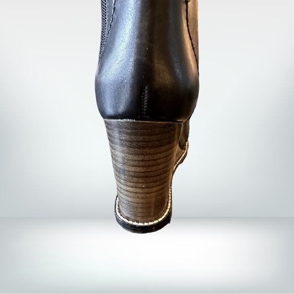 See by Cloe Black Leather Wedge Boots new 38 - Picture 8 of 11